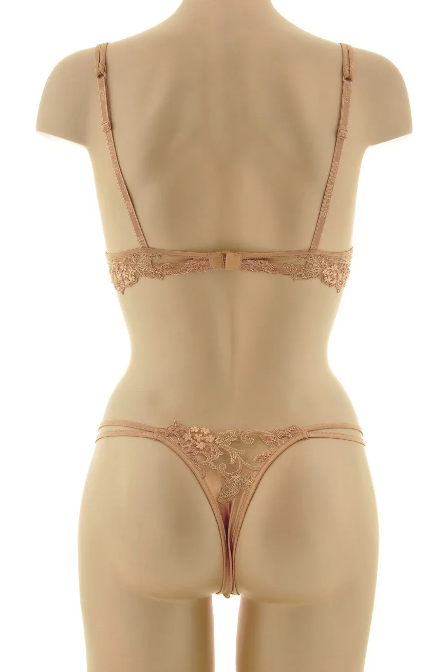 COTTON CLUB NUDE Silk Floral Bra
