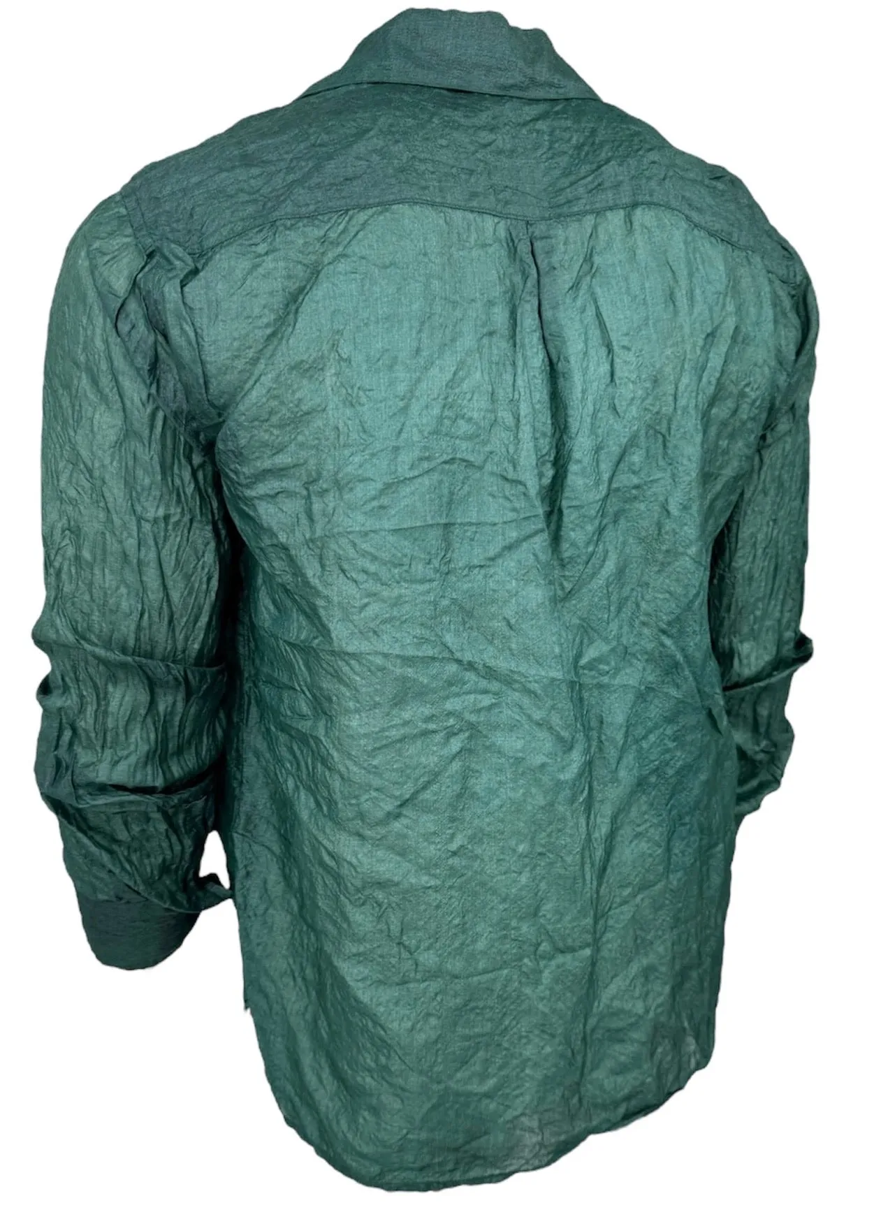 Dark Forest Crushed Silk Shirt