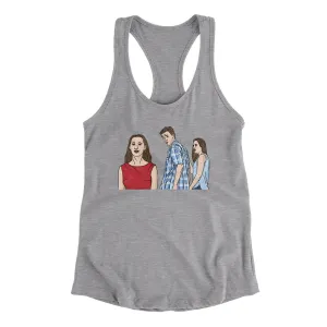 Distracted Boyfriend Meme Funny Women's Racerback Tank