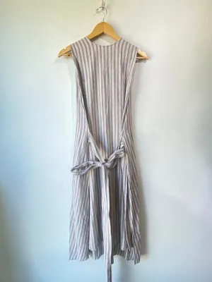 Doen Striped Raw Silk Tunic Dress