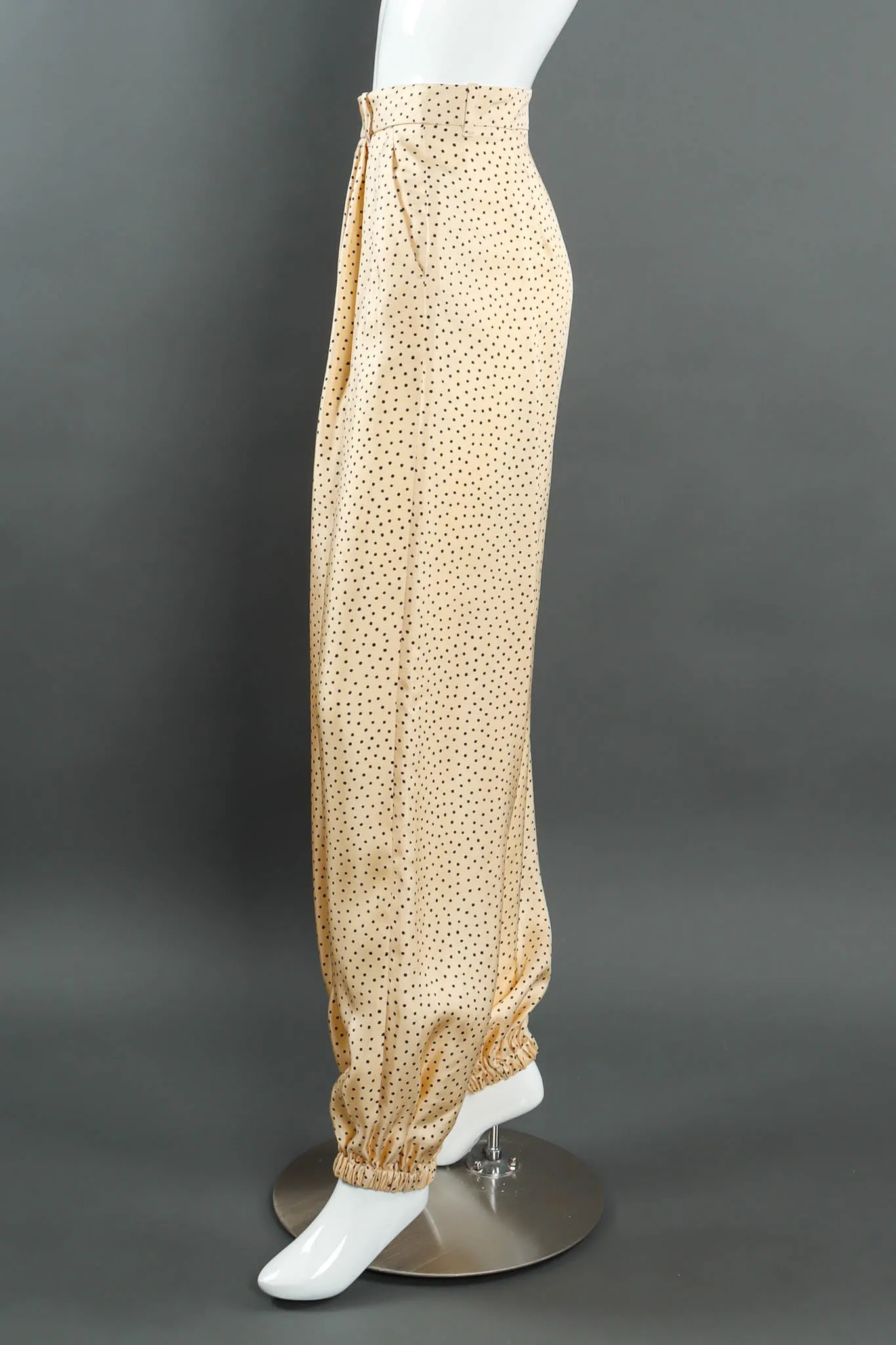 Dotted Silk Trouser