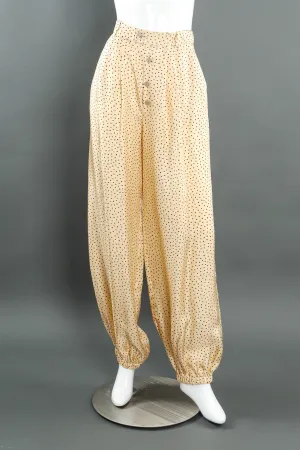 Dotted Silk Trouser