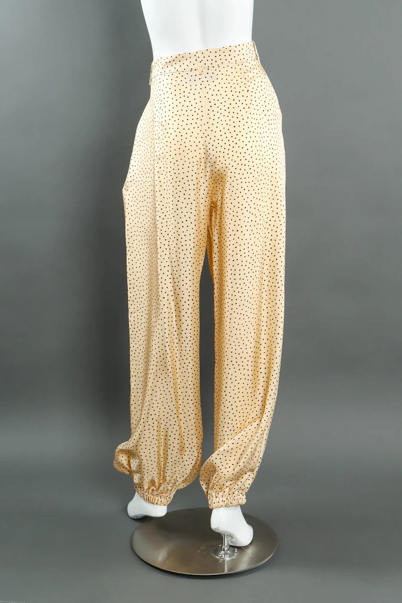 Dotted Silk Trouser
