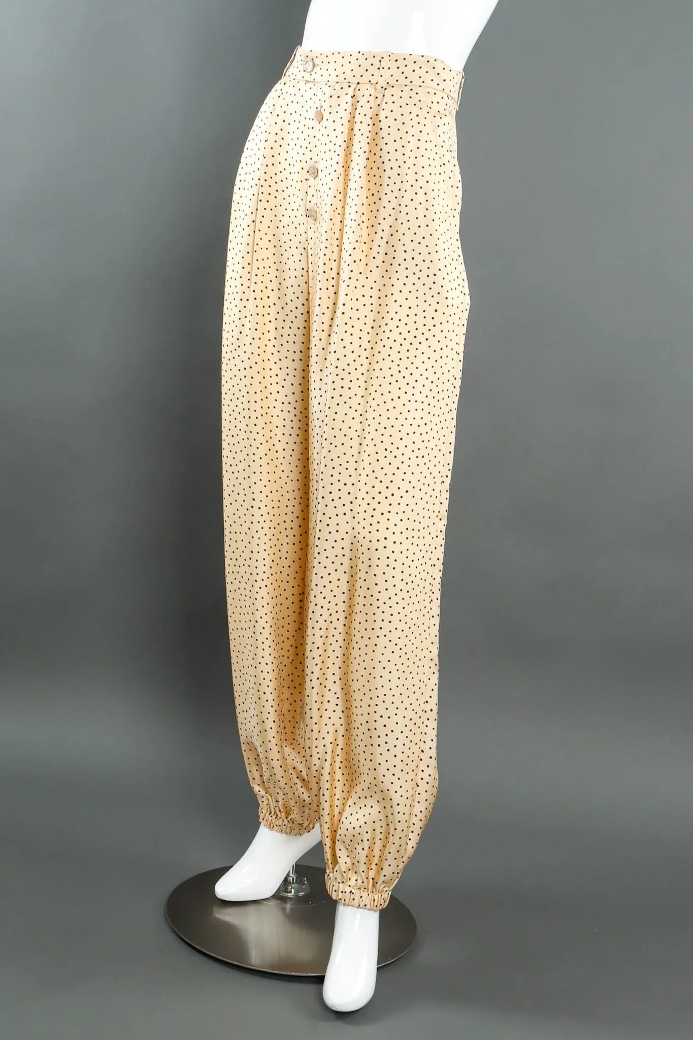 Dotted Silk Trouser