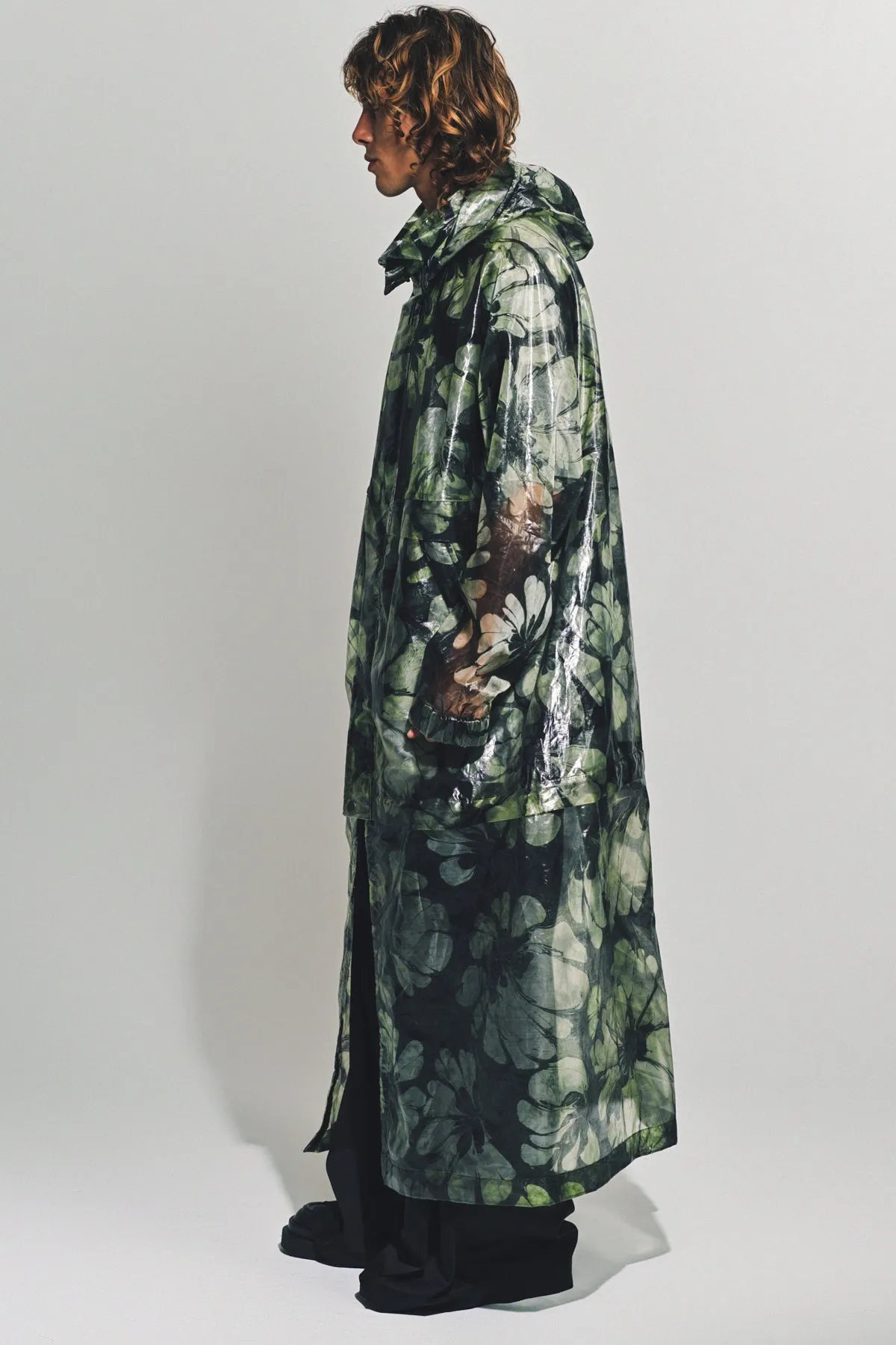 DRIES VAN NOTEN | PRINTED HOODED COAT