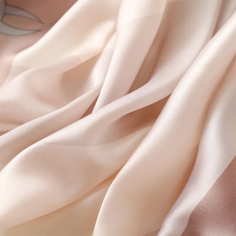 Elegant Fashion Horse Chain Pattern Silk Scarf Shawl Wrap for Women Ladies Girls 90x180
