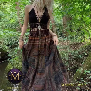 Fashion Women's  Silk Print Skirt
