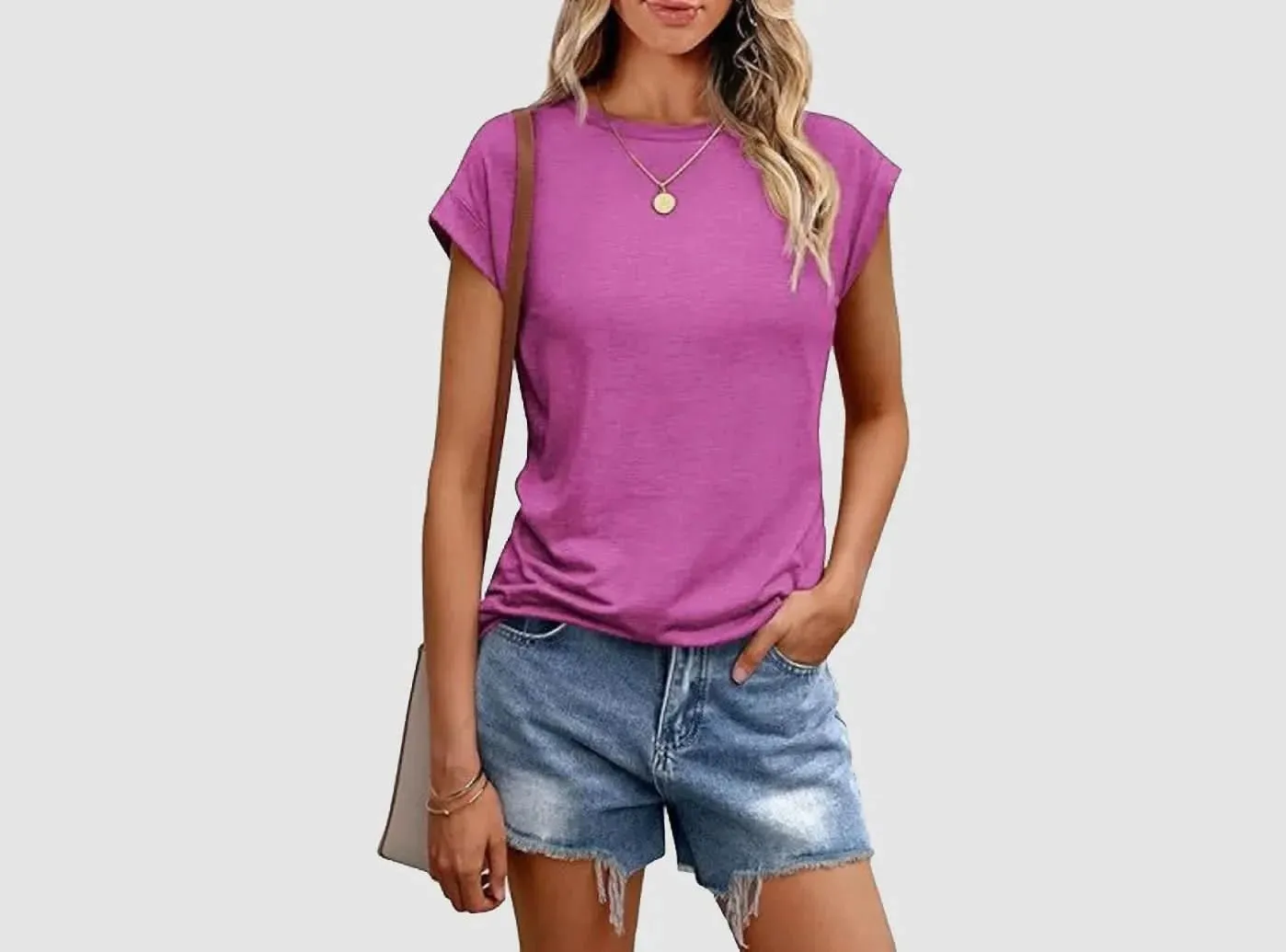 FitVille Women's Loose-Fit Sleeveless T-Shirt