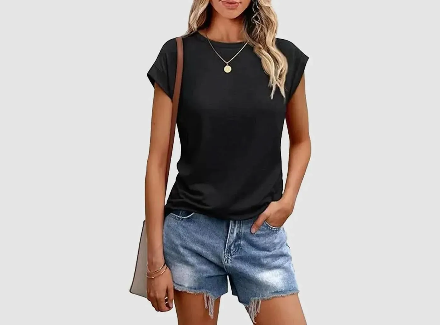 FitVille Women's Loose-Fit Sleeveless T-Shirt