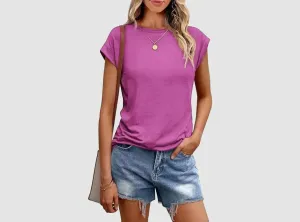 FitVille Women's Loose-Fit Sleeveless T-Shirt