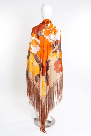 Floral Fringe Scarf
