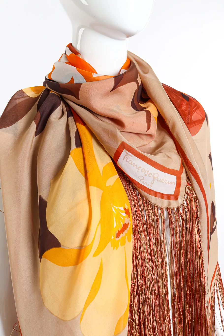 Floral Fringe Scarf