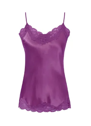Floral Lace Silk Camie Deep Orchid