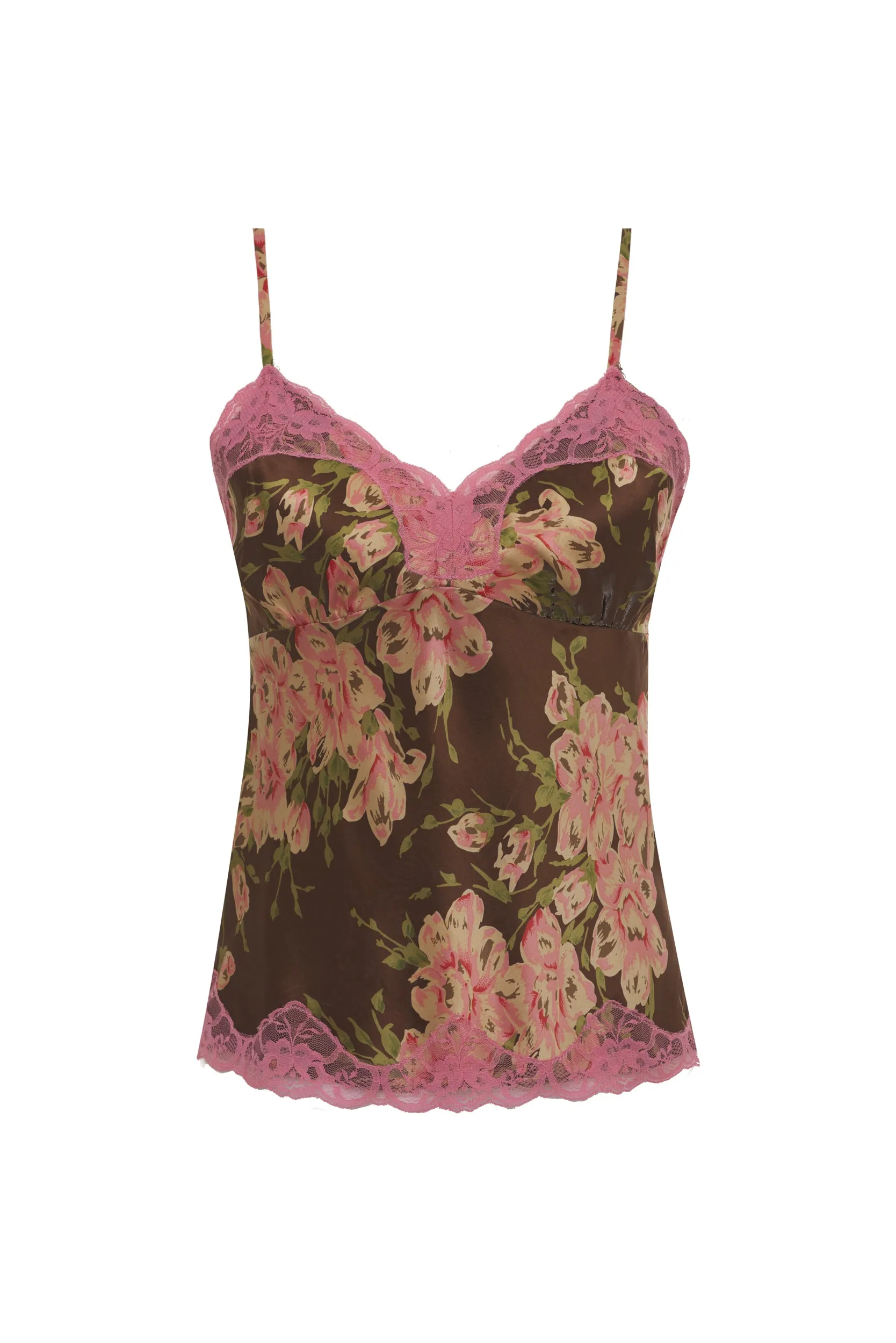 Floral Print Lace Cami