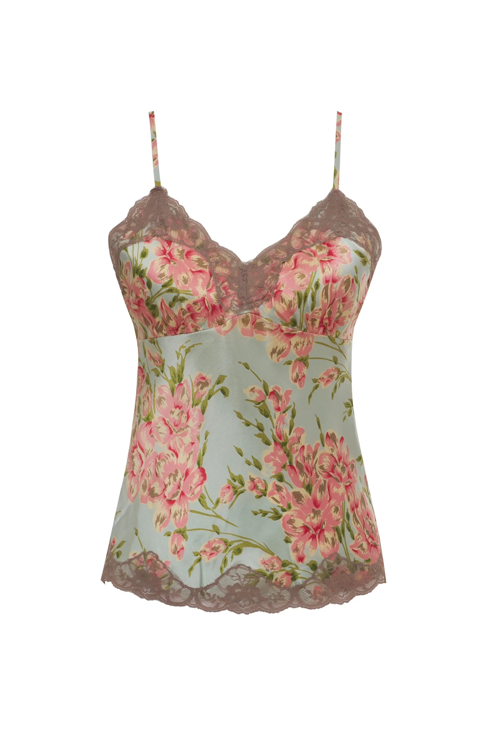Floral Print Lace Cami