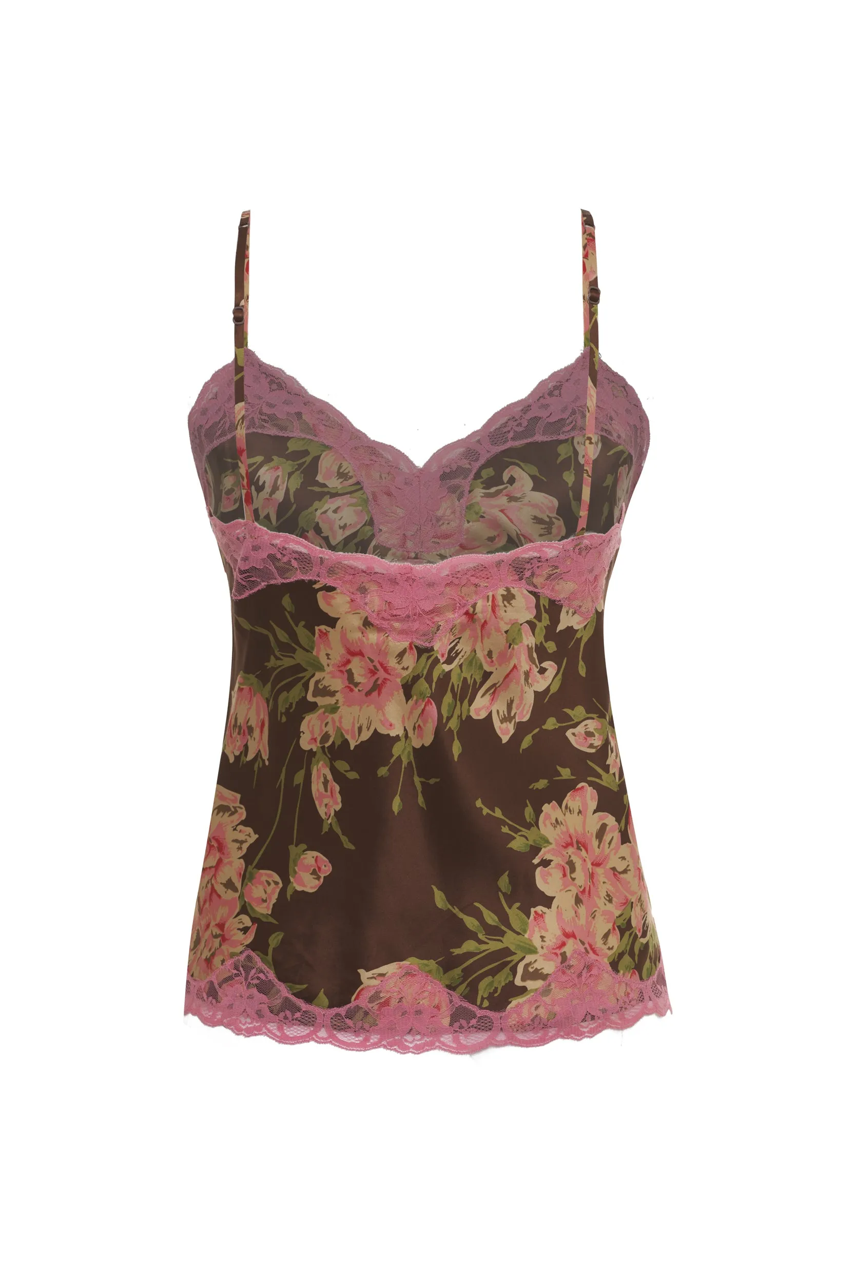 Floral Print Lace Cami
