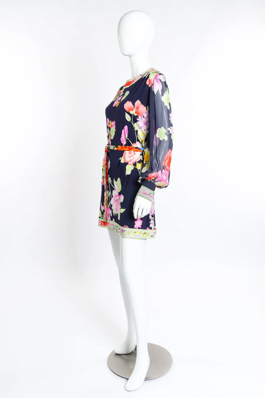 Floral Silk Jersey Dress