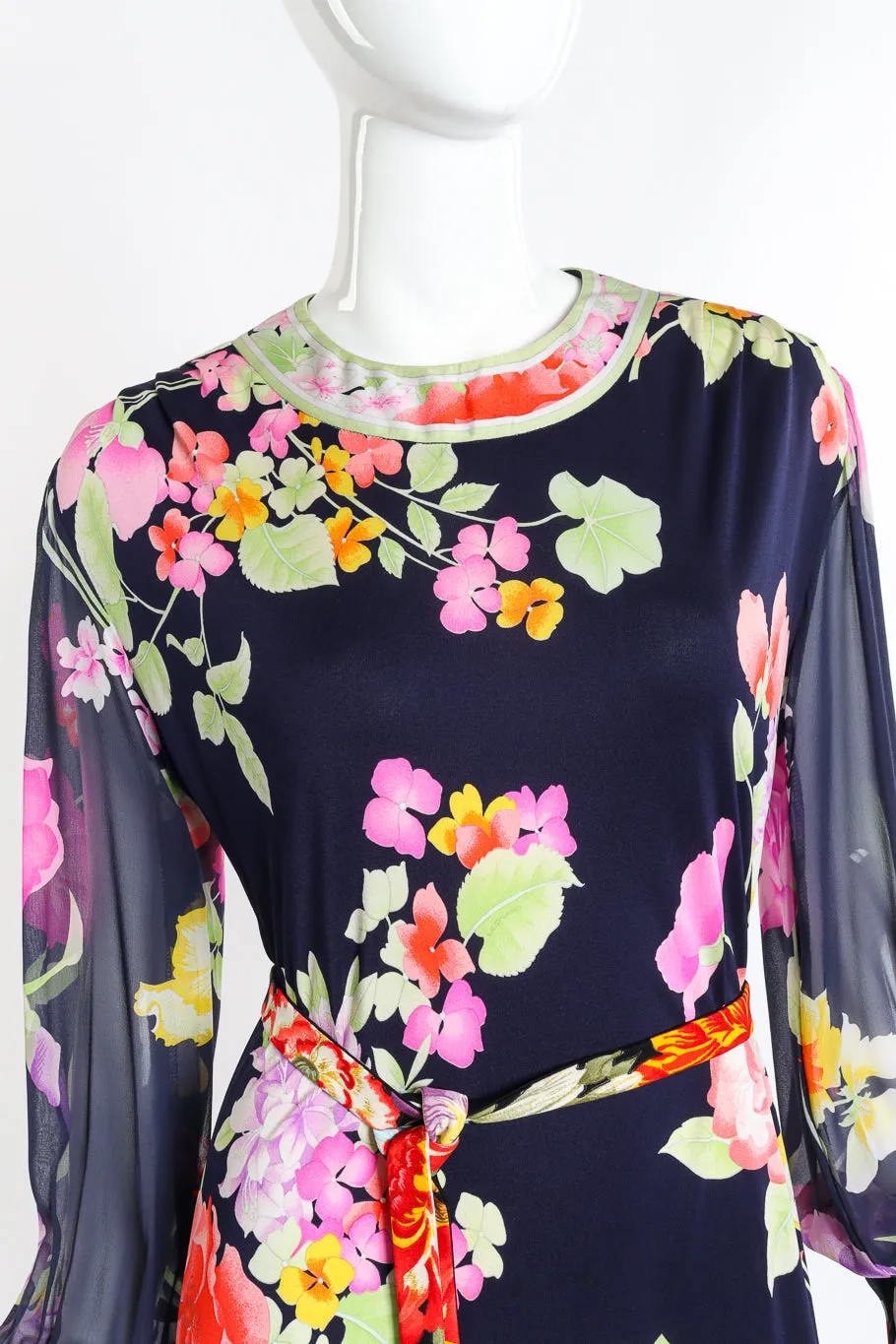 Floral Silk Jersey Dress
