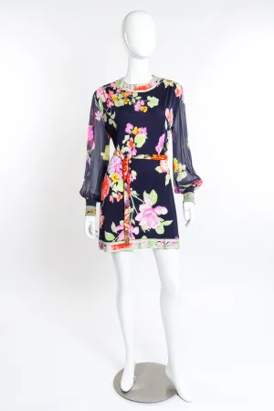 Floral Silk Jersey Dress