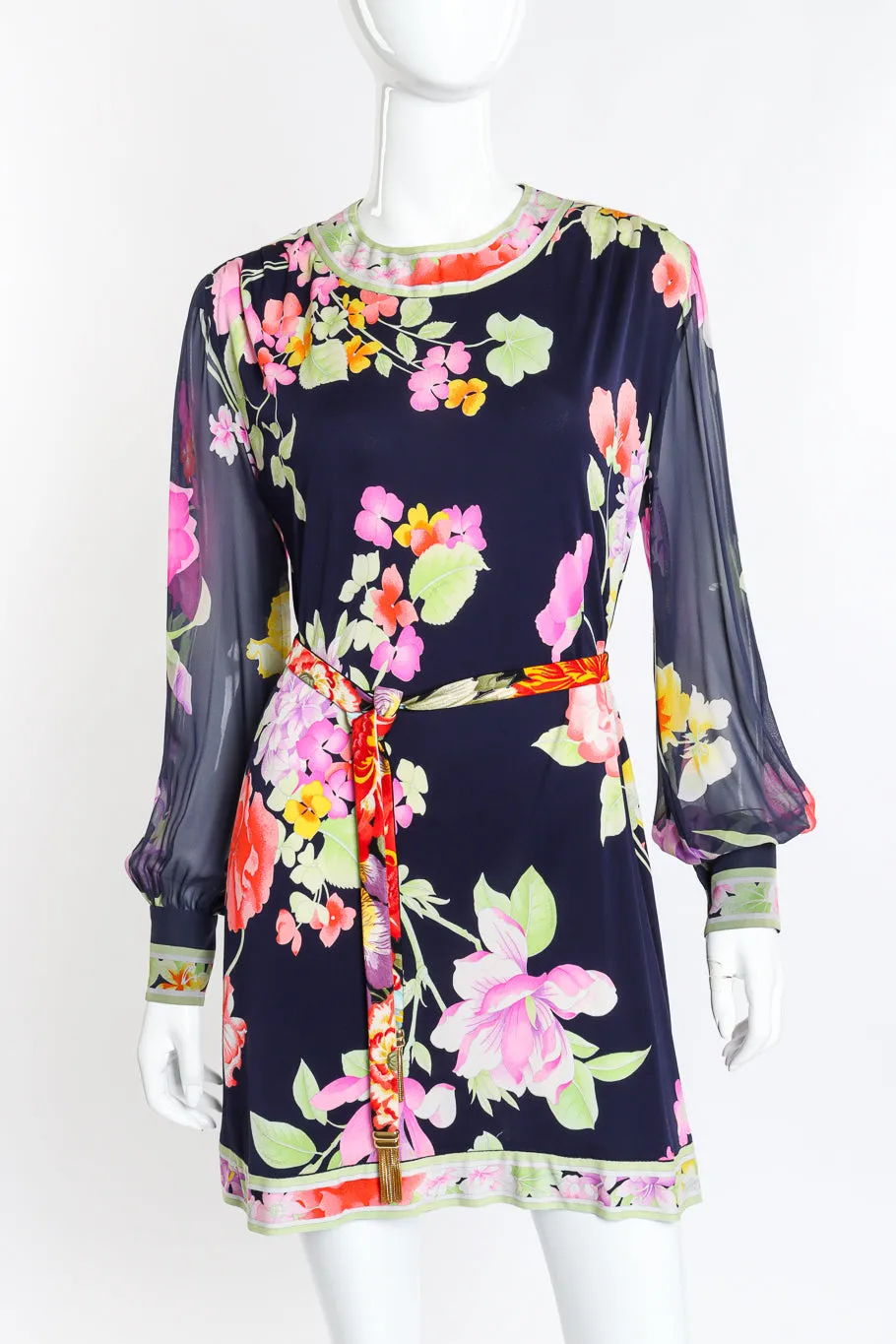 Floral Silk Jersey Dress