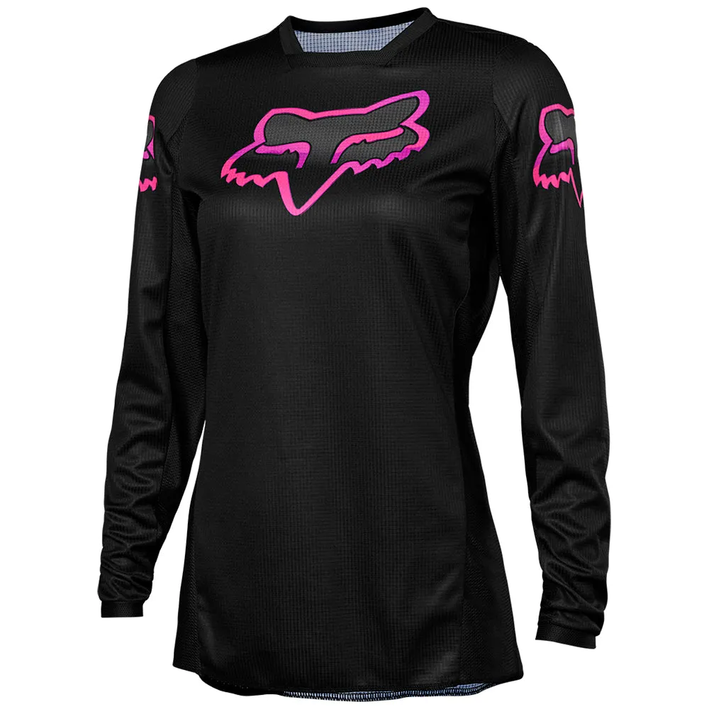 Fox Womens 180 Blackout Jersey [Black/Pink]