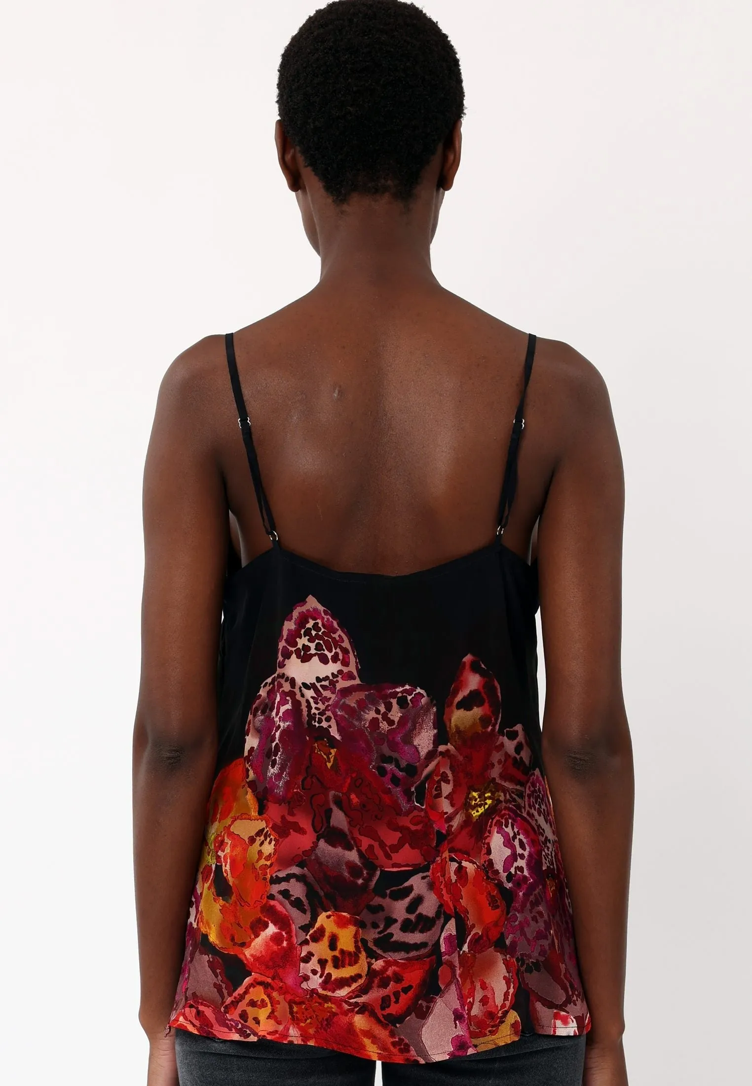 FRAME CAMI PERIPHERY BLACK