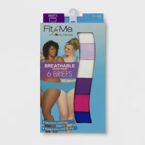 Fruit of the Loom Women's Underwear Breathable Panties (Regular & Plus, Plus Size Brief-Cotton Mesh
