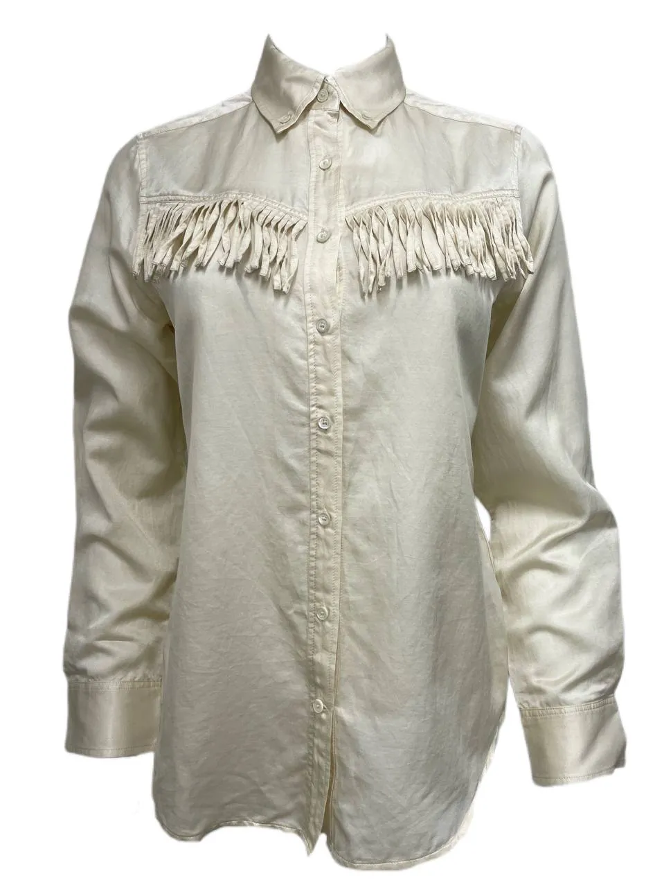 GANT RUGGER Women's Pearl Silk Howdy Silk Blend Shirt 432263