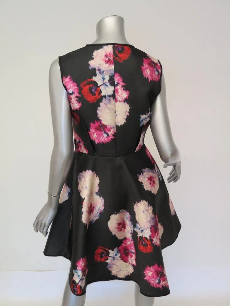 Giambattista Valli  Women's Dress: Black Silk Blend Size 6, Pre-owned