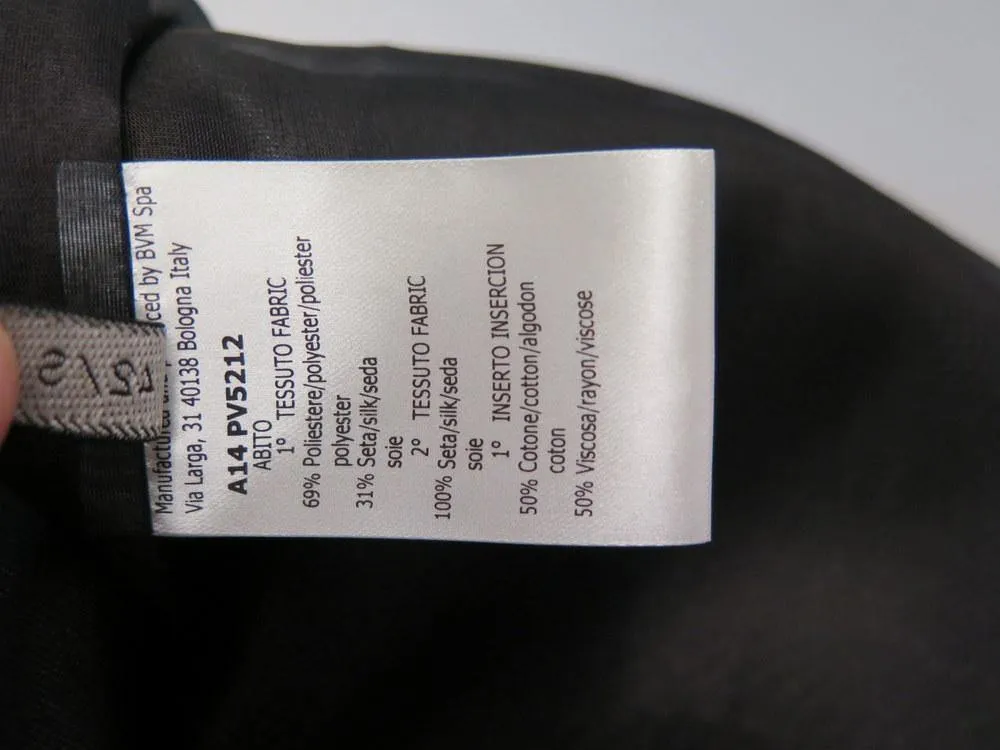 Giambattista Valli  Women's Dress: Black Silk Blend Size 6, Pre-owned