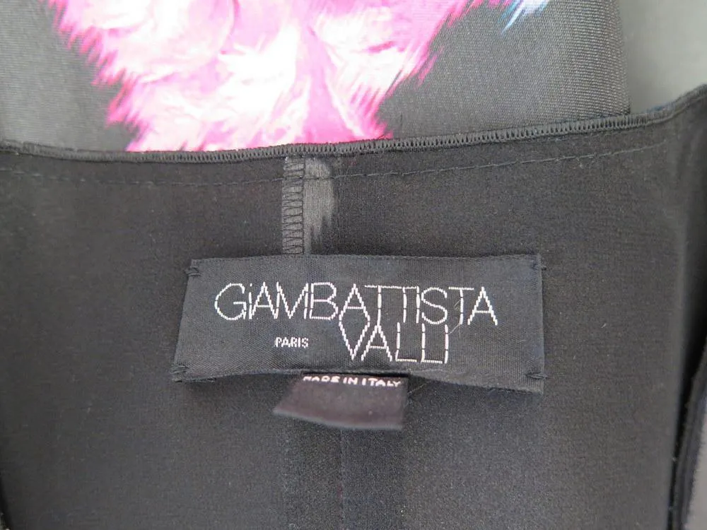 Giambattista Valli  Women's Dress: Black Silk Blend Size 6, Pre-owned