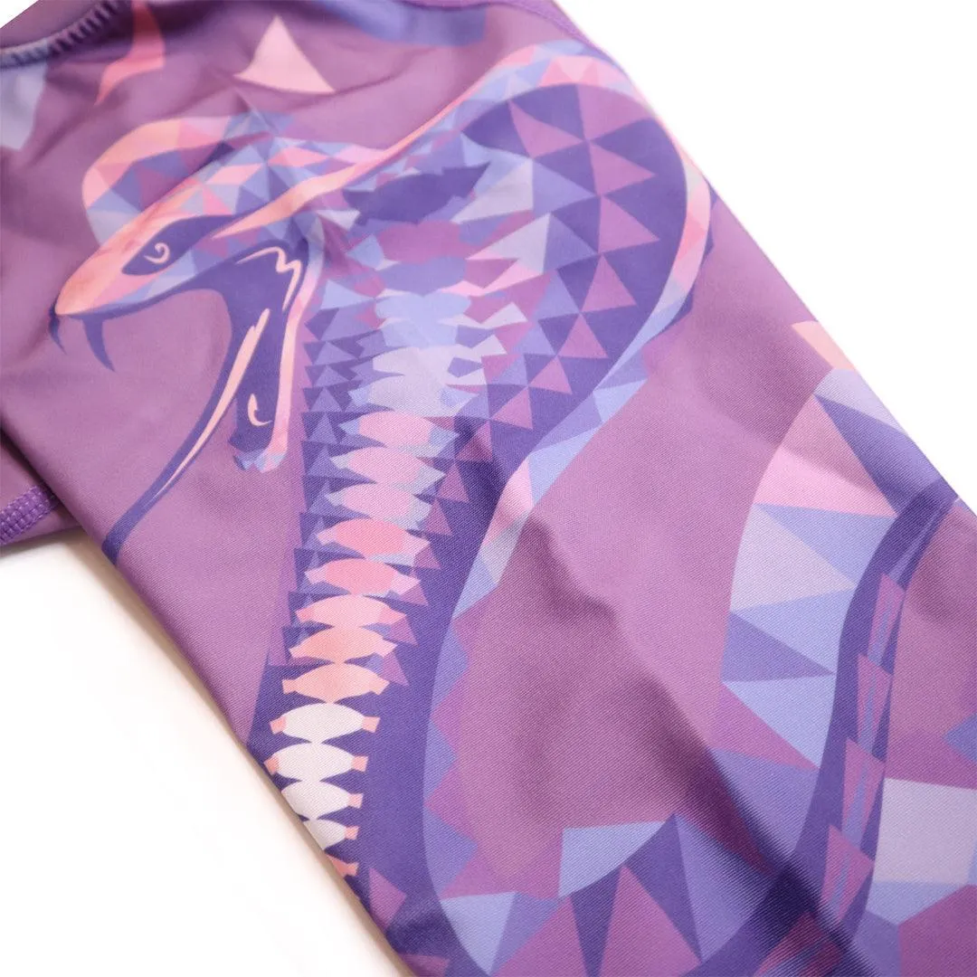 Graphic Long Sleeve Rash Guards for Women - Cobra Style