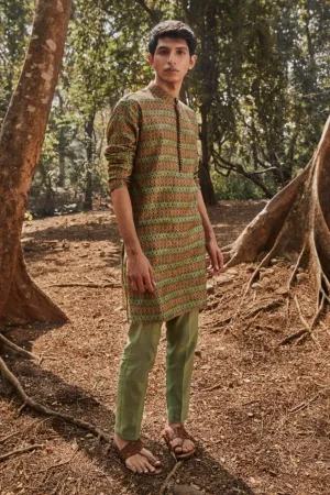 Green Kurta Set