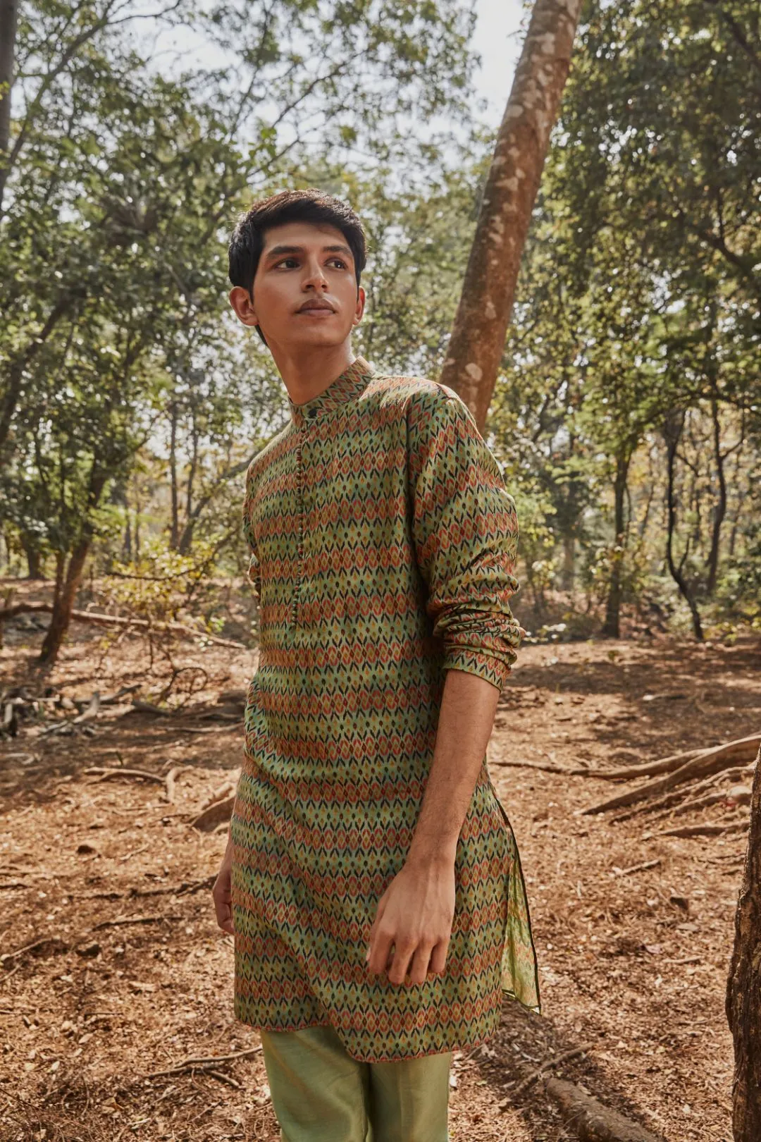 Green Kurta Set