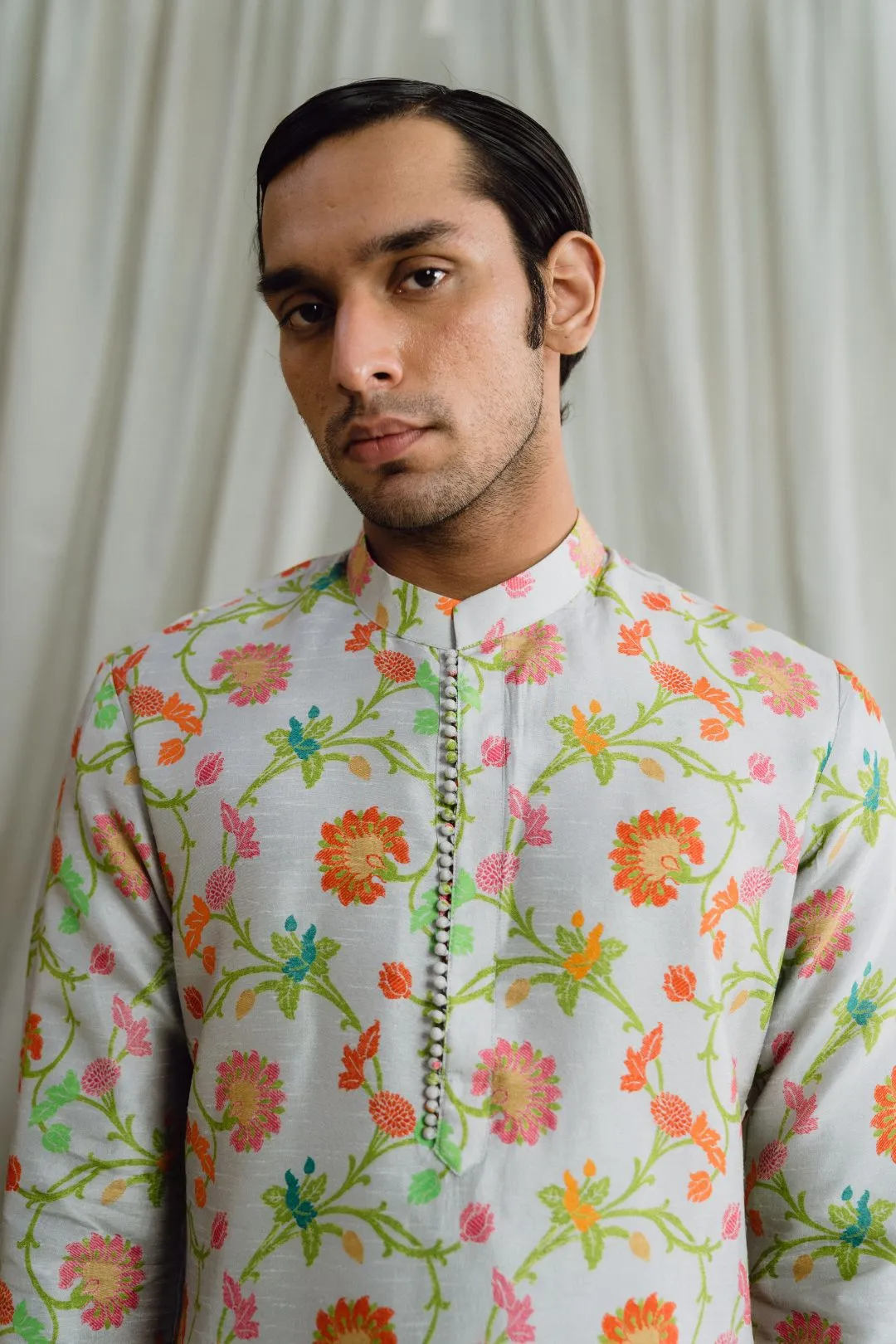 Grey Kurta Set