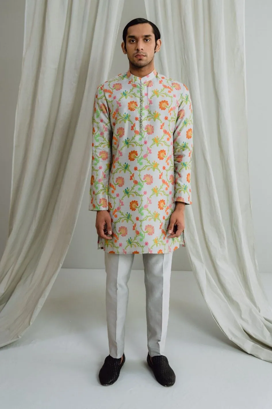 Grey Kurta Set