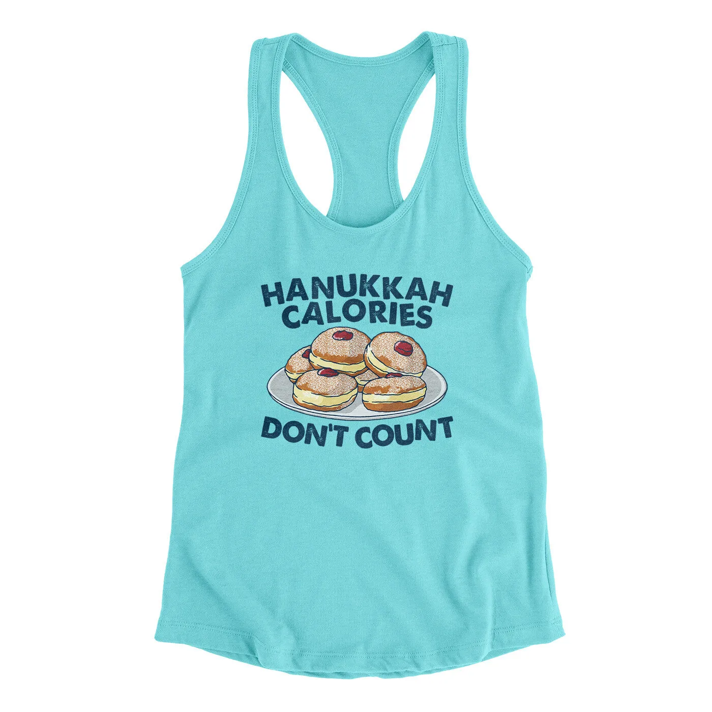 Hanukkah Calories Don't Count Women's Racerback Tank