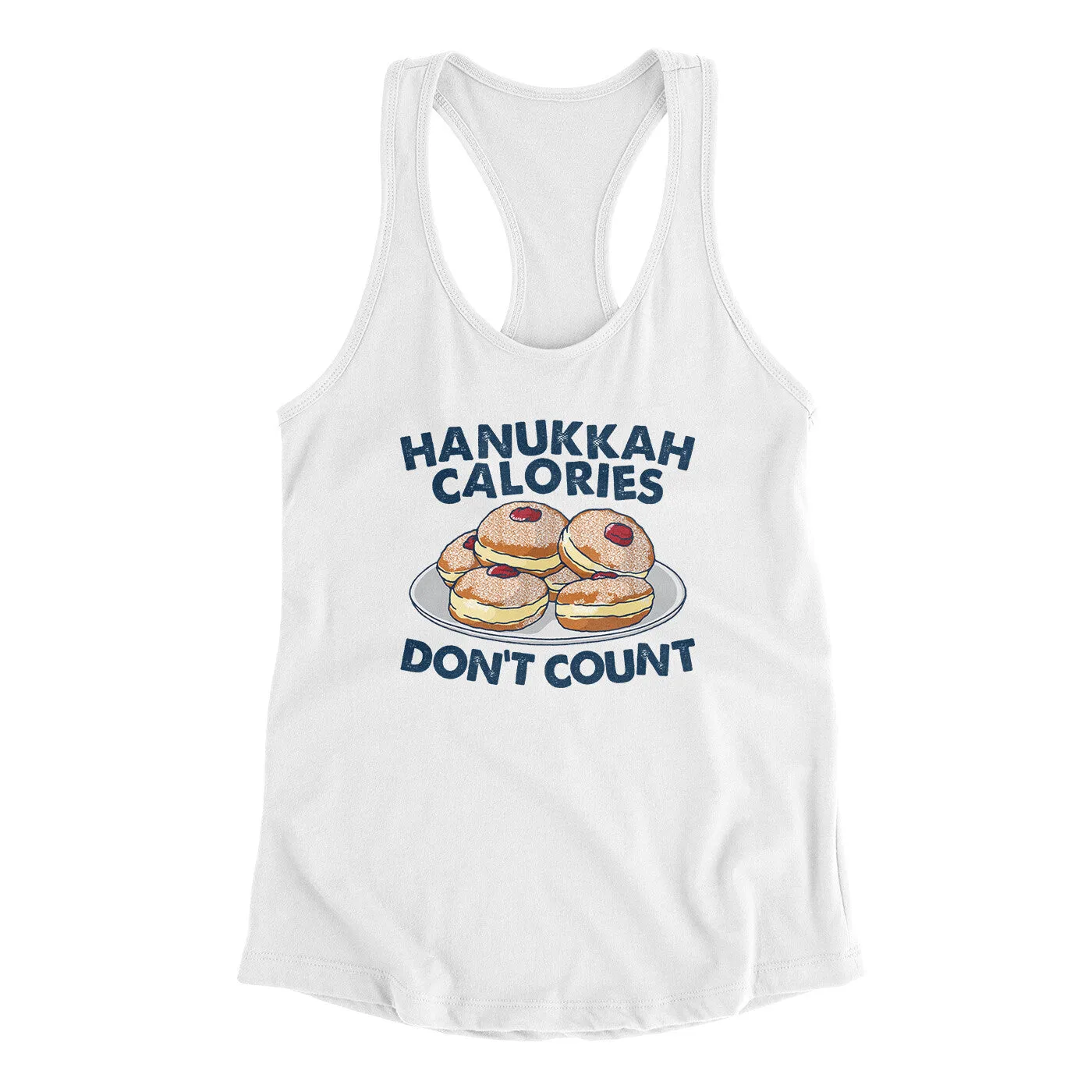 Hanukkah Calories Don't Count Women's Racerback Tank