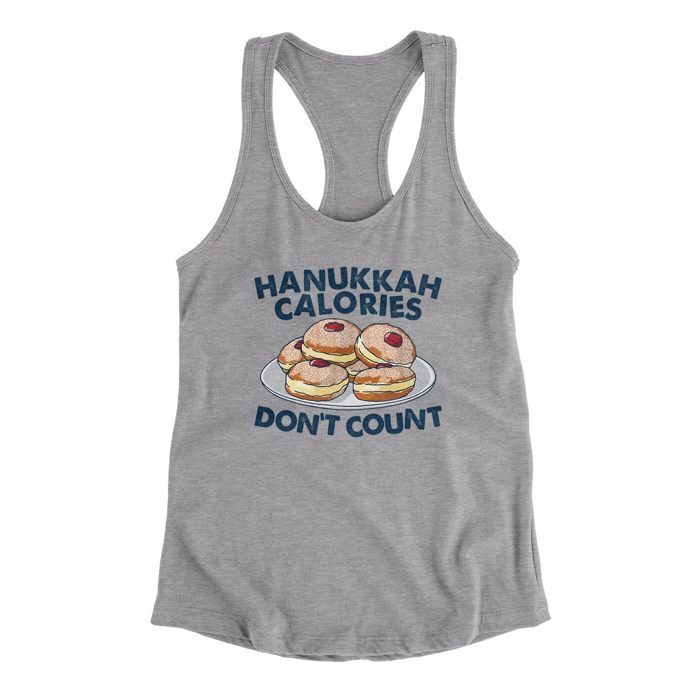 Hanukkah Calories Don't Count Women's Racerback Tank