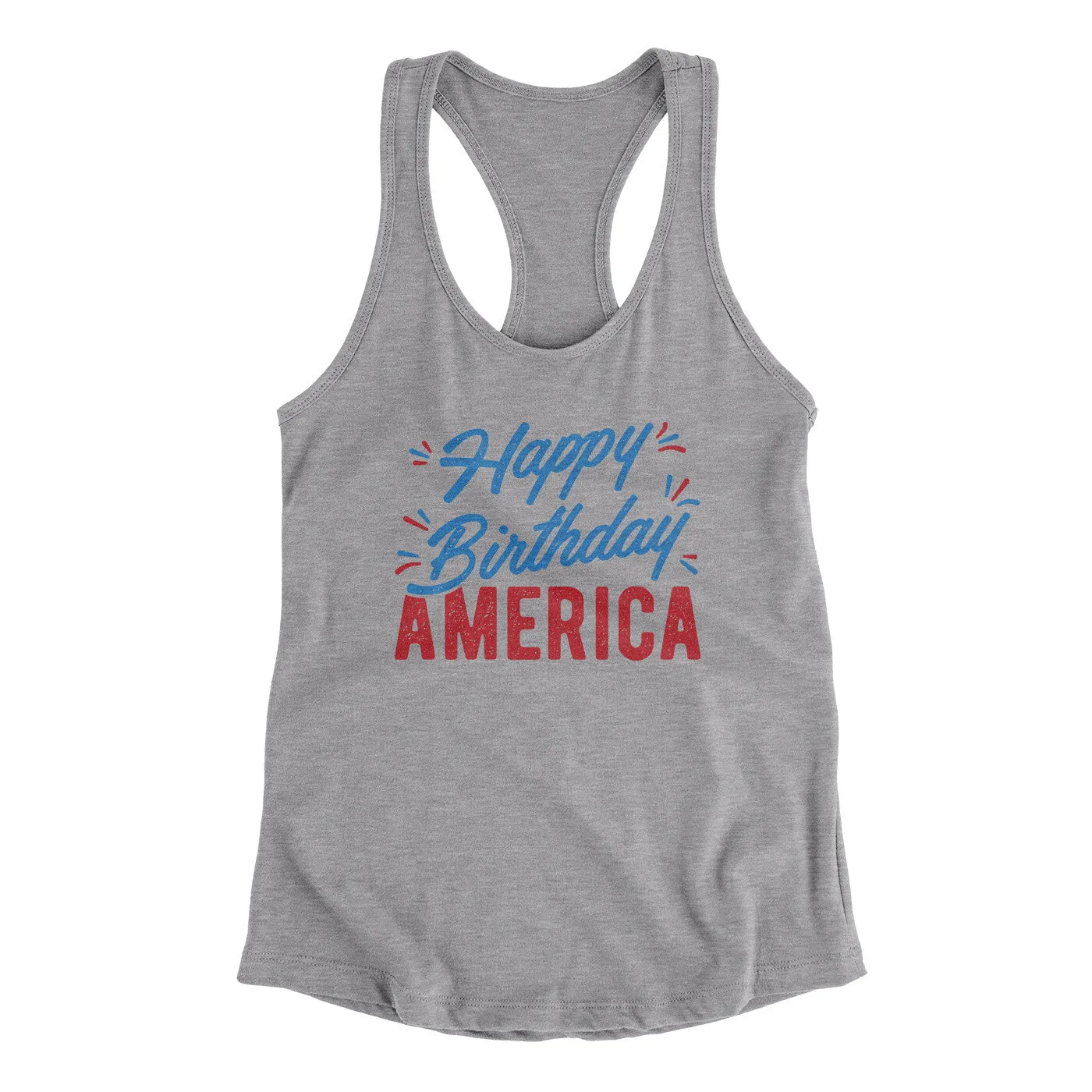 Happy Birthday America Women's Racerback Tank