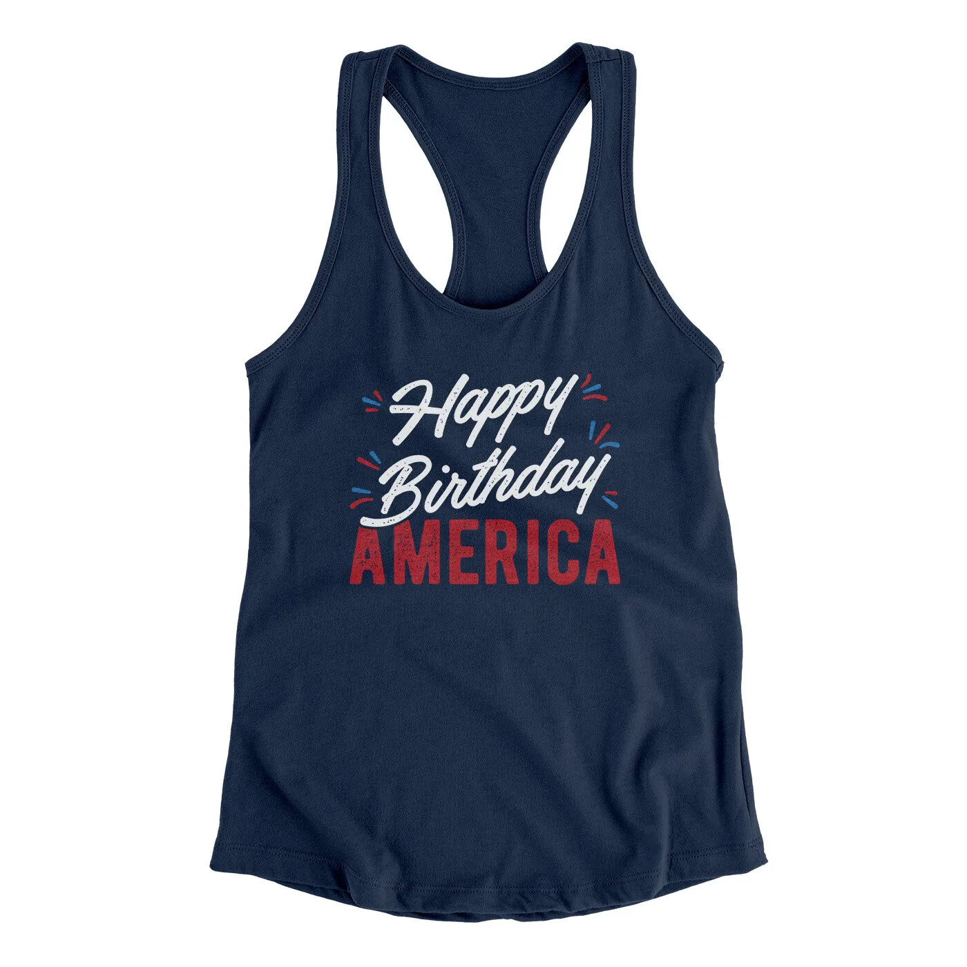 Happy Birthday America Women's Racerback Tank