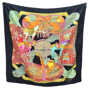 Hermes Art Des Steppes Silk Scarf