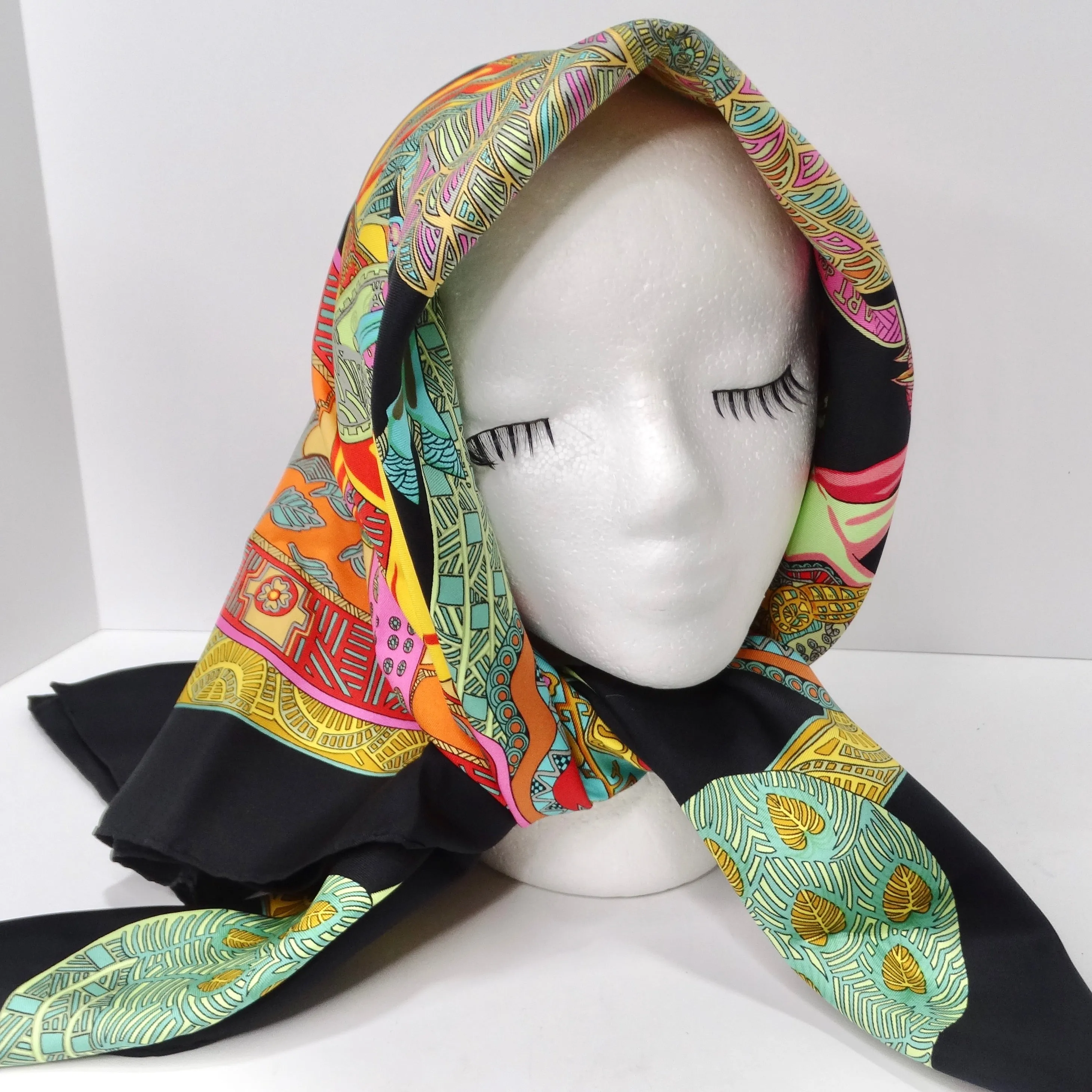 Hermes Art Des Steppes Silk Scarf