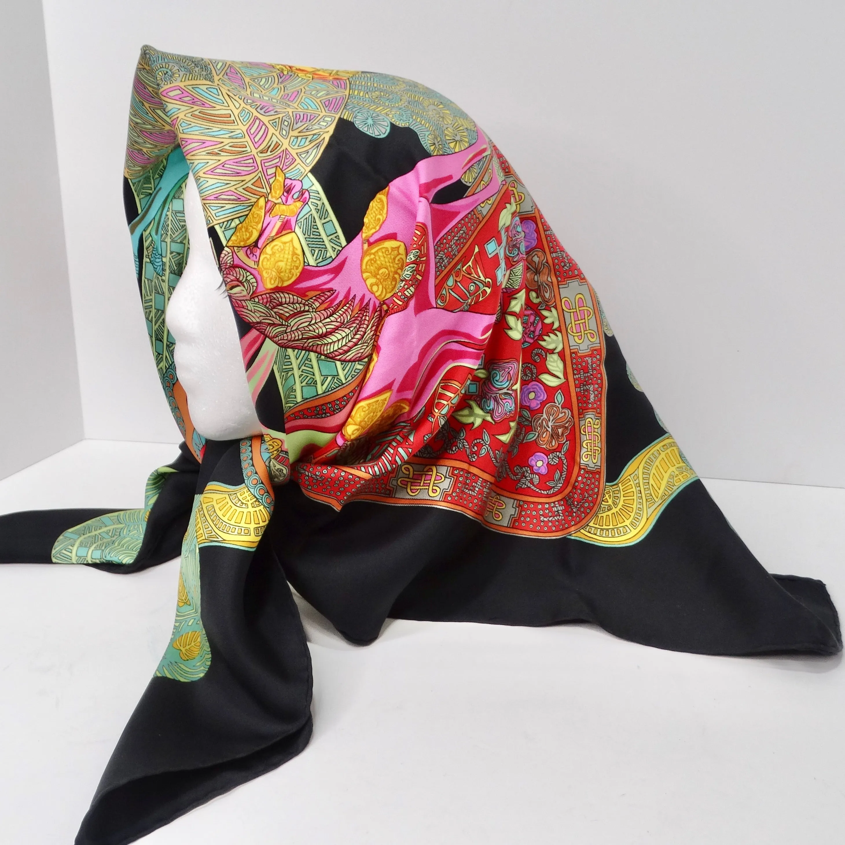 Hermes Art Des Steppes Silk Scarf