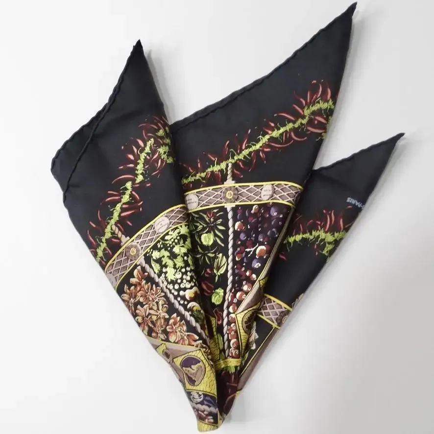 Hermes Land Of Spices Silk Printed Scarf
