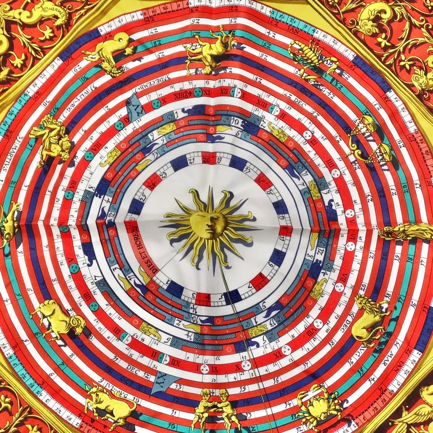 Hermes Petit Carre 40 Silk Scarf Dies Et Hore