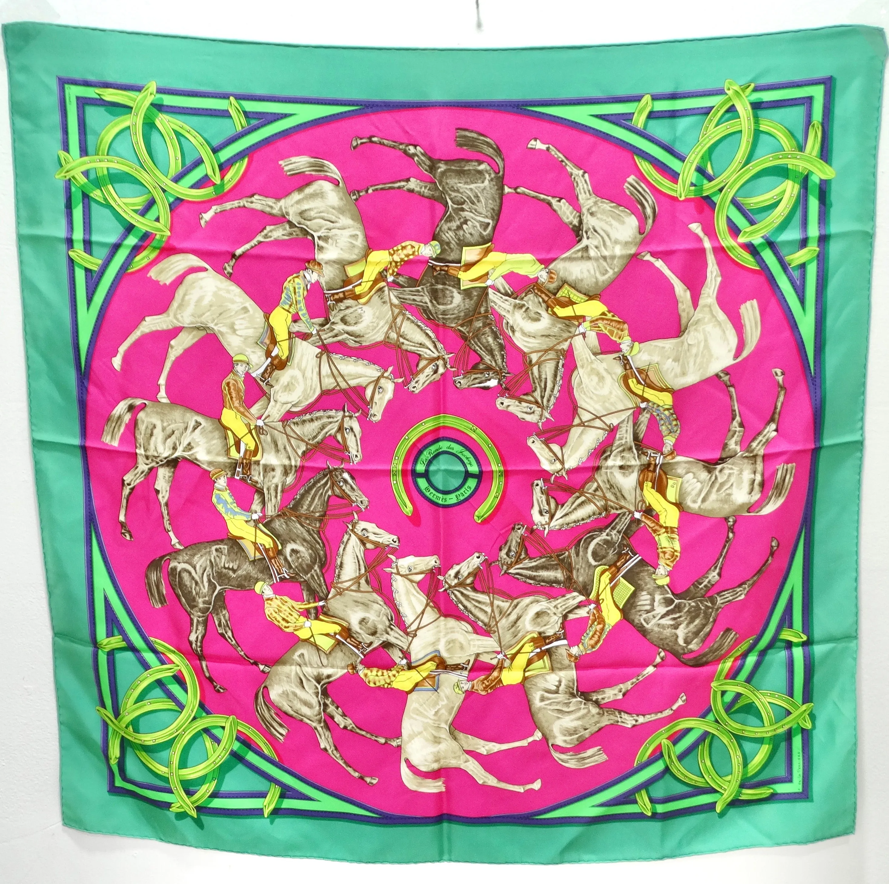 Hermes Trésors Retrouves Annie Faivre Silk Scarf