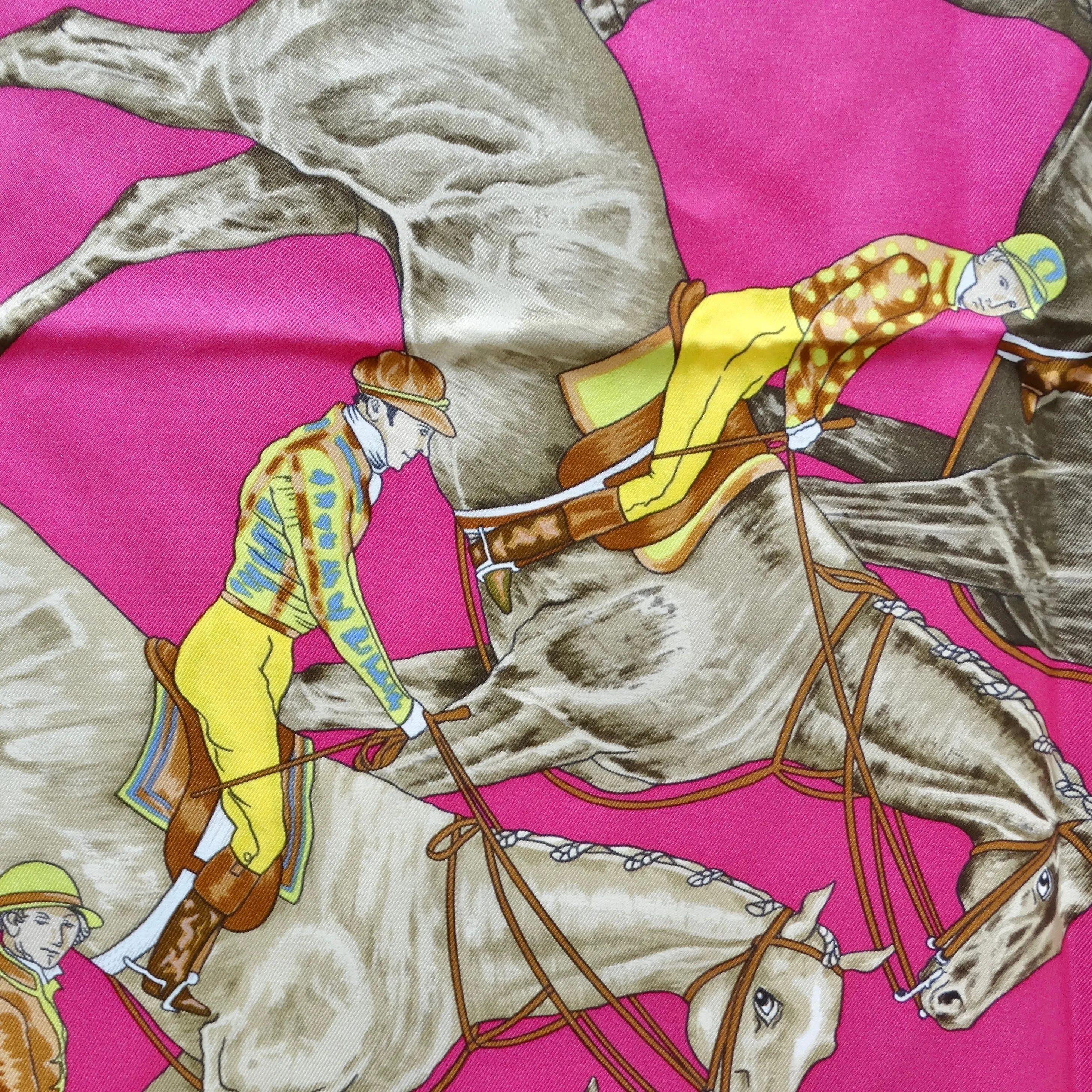Hermes Trésors Retrouves Annie Faivre Silk Scarf