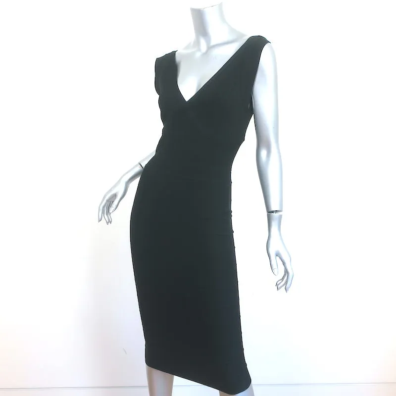 Herve Leger Karima Open Back Bandage Dress Black Size Medium
