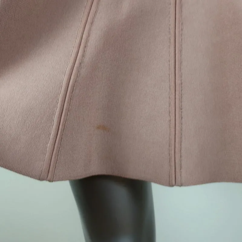 Herve Leger Sabine Bandage Skirt Blush Size Small